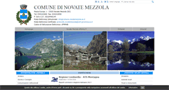 Desktop Screenshot of comune.novatemezzola.so.it