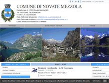 Tablet Screenshot of comune.novatemezzola.so.it